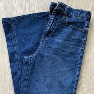 J. CREW Denim Five Pocket Wide-Leg Trouser Jean Wesly Wash Sz 27 Tall Pre-Loved